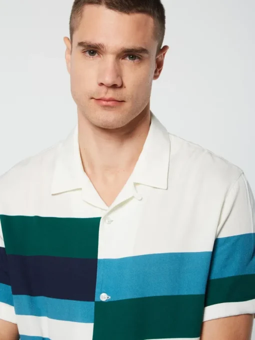 View All|Sergio Tacchini Pennellata Cabana Shirt- Gardenia/ Multi
