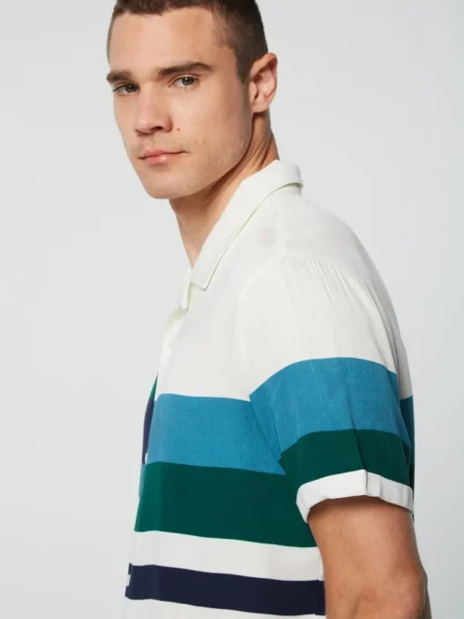 View All|Sergio Tacchini Pennellata Cabana Shirt- Gardenia/ Multi