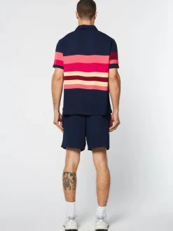Matching Separates|Sergio Tacchini Pennellata Cabana Shirt- Maritime Blue/ Multi