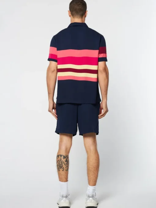 Matching Separates|Sergio Tacchini Pennellata Cabana Shirt- Maritime Blue/ Multi