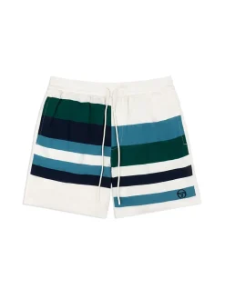 Shorts And Swim|Sergio Tacchini Pennellata Short- Gardenia/ Multi