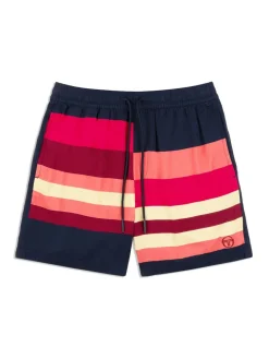 Shorts And Swim|Sergio Tacchini Pennellata Short- Maritime Blue/ Multi