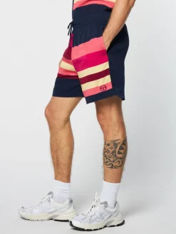Shorts And Swim|Sergio Tacchini Pennellata Short- Maritime Blue/ Multi