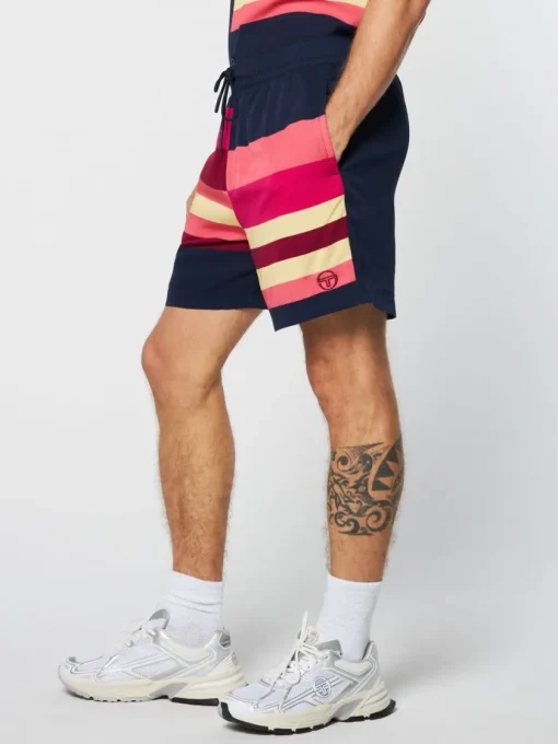 View All|Sergio Tacchini Pennellata Short- Maritime Blue/ Multi