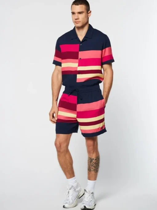 View All|Sergio Tacchini Pennellata Short- Maritime Blue/ Multi