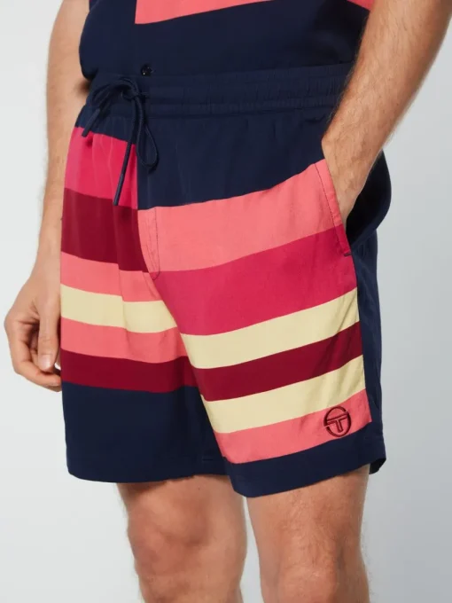View All|Sergio Tacchini Pennellata Short- Maritime Blue/ Multi