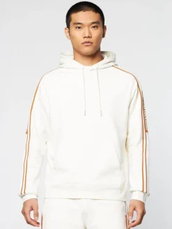 Sweatshirts And Hoodies|Sergio Tacchini Pereto Tape Hoodie- Gardenia