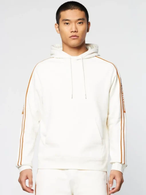 Sweatshirts And Hoodies|Sergio Tacchini Pereto Tape Hoodie- Gardenia
