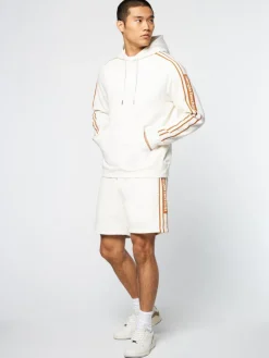 Sweatshirts And Hoodies|Sergio Tacchini Pereto Tape Hoodie- Gardenia