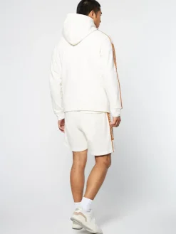 Sweatshirts And Hoodies|Sergio Tacchini Pereto Tape Hoodie- Gardenia