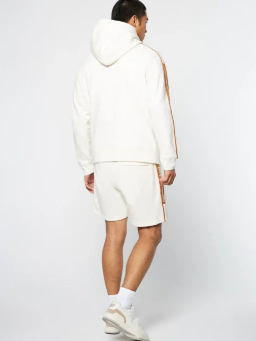 Sweatshirts And Hoodies|Sergio Tacchini Pereto Tape Hoodie- Gardenia
