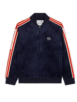 Jackets|Sergio Tacchini Pereto Velour Track Jacket- Maritime Blue