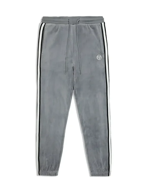 Pants And Sweatpants|Sergio Tacchini Pereto Velour Track Pant- Sleet