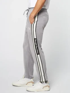 Pants And Sweatpants|Sergio Tacchini Pereto Velour Track Pant- Sleet