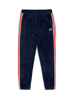Velour|Sergio Tacchini Pereto Velour Track Pant- Maritime Blue