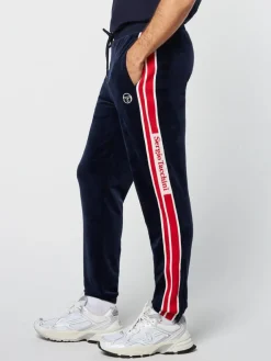 Velour|Sergio Tacchini Pereto Velour Track Pant- Maritime Blue