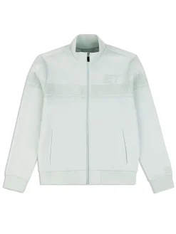 For The Court|Sergio Tacchini Perforata Track Jacket- Surf Spray