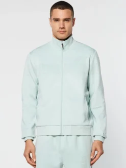 For The Court|Sergio Tacchini Perforata Track Jacket- Surf Spray