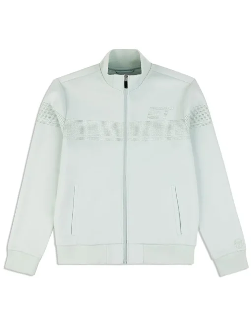 View All|Sergio Tacchini Perforata Track Jacket- Surf Spray