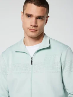 View All|Sergio Tacchini Perforata Track Jacket- Surf Spray