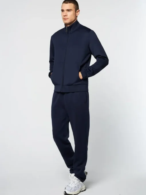 For The Court|Sergio Tacchini Perforata Track Jacket-Maritime Blue