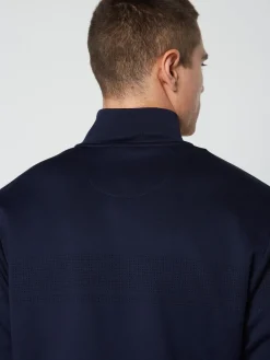 For The Court|Sergio Tacchini Perforata Track Jacket-Maritime Blue