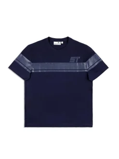 T-Shirts|Sergio Tacchini Perforata T-Shirt- Maritime Blue