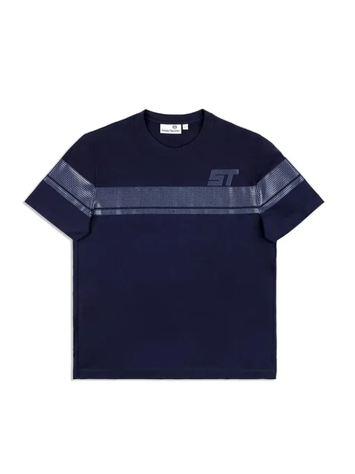T-Shirts|Sergio Tacchini Perforata T-Shirt- Maritime Blue