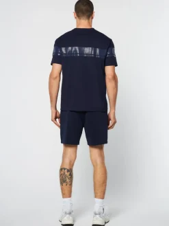 T-Shirts|Sergio Tacchini Perforata T-Shirt- Maritime Blue