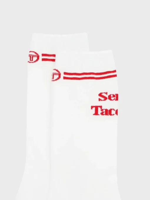 For The Court|Sergio Tacchini Prep Crew High Socks- White