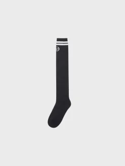 View All|Sergio Tacchini Prep Knee High Socks- Black