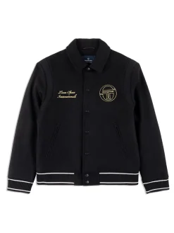 Jackets|Sergio Tacchini Prep Wool Varsity Jacket- Black