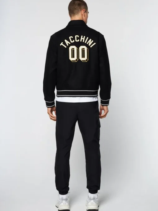 View All|Sergio Tacchini Prep Wool Varsity Jacket- Black