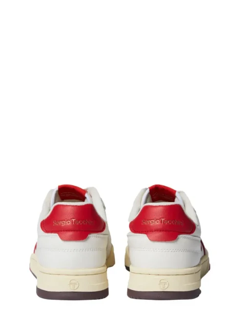 Shoes|Sergio Tacchini Prime Shot Da Sneaker- Antique White/ Almond Oil/ Adrenaline Red