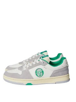 Shoes|Sergio Tacchini Prime Shot Da Sneaker- Antique White/ Almond Oil/ Bright Green