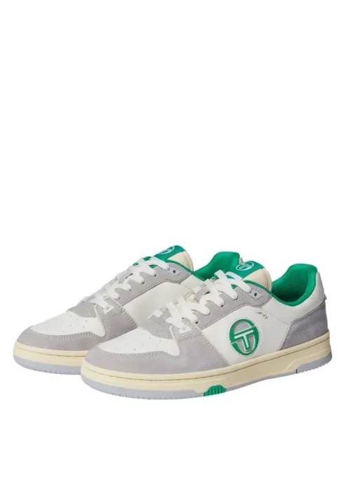 Shoes|Sergio Tacchini Prime Shot Da Sneaker- Antique White/ Almond Oil/ Bright Green