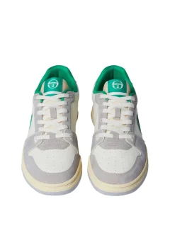 Shoes|Sergio Tacchini Prime Shot Da Sneaker- Antique White/ Almond Oil/ Bright Green