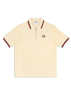 Velour|Sergio Tacchini Primo Velour Polo- Pearl Ivory