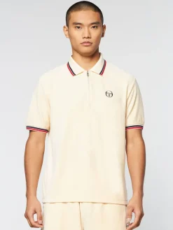 Velour|Sergio Tacchini Primo Velour Polo- Pearl Ivory