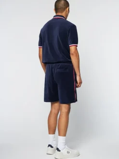 Velour|Sergio Tacchini Primo Velour Short- Maritime Blue