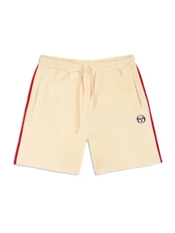 Shorts And Swim|Sergio Tacchini Primo Velour Short- Pearl Ivory