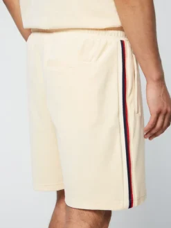 Shorts And Swim|Sergio Tacchini Primo Velour Short- Pearl Ivory