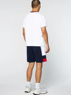 T-Shirts|Sergio Tacchini Rainer T-Shirt- White/ Adrenaline Rush