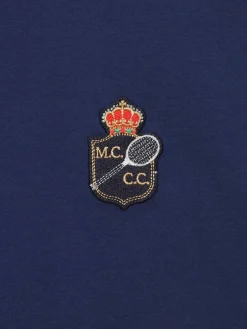 T-Shirts|Sergio Tacchini Rally Mch T-Shirt- Navy