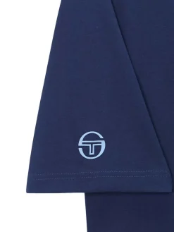 T-Shirts|Sergio Tacchini Rally Mch T-Shirt- Navy