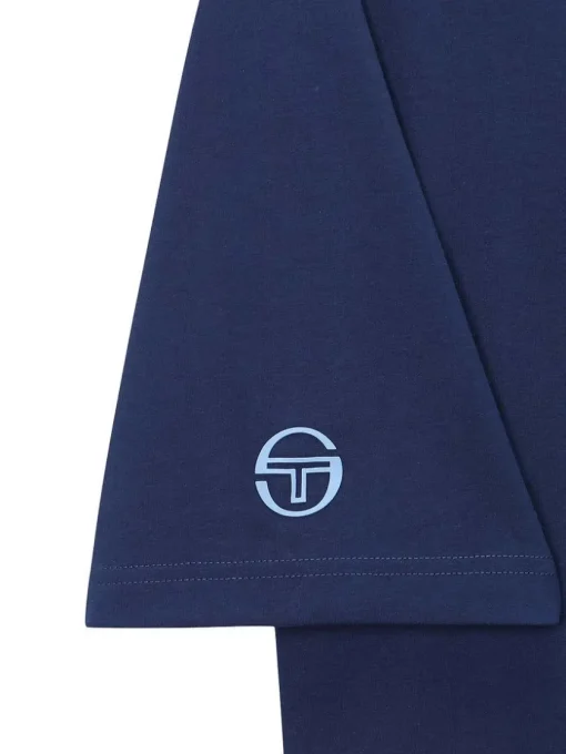 T-Shirts|Sergio Tacchini Rally Mch T-Shirt- Navy