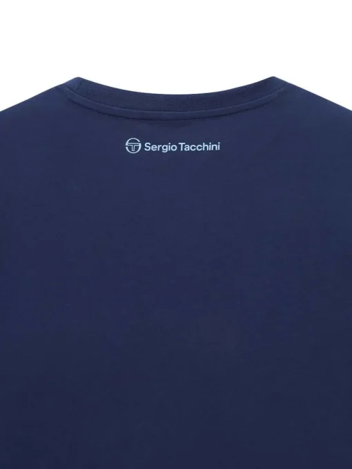 T-Shirts|Sergio Tacchini Rally Mch T-Shirt- Navy