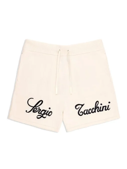 Knitwear|Sergio Tacchini Ricamo Knit Short- Gardenia