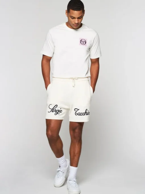 Knitwear|Sergio Tacchini Ricamo Knit Short- Gardenia