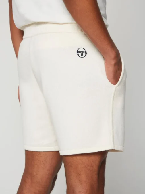 Knitwear|Sergio Tacchini Ricamo Knit Short- Gardenia